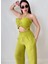 Keten Crop Pantolon Takım 3