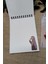 Lavanta Hicab Kızı A 6 Tel Spiralli Kareli Not Defteri Notepad Memo Pad Bloknot 2