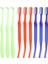 Yeşil Stil Ortodontik Diş Fırçaları Çift Uçlu Interdental Fırça V Trim Uçlu Yumuşak Tuft Diş Fırçası Orto Braces 3 Renk Tepeli Diş Fırçası (Yurt Dışından) 4