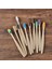 10PC Bambu Kömür Tarzı Olorful Diş Fırçası Doğal Bambu Diş Fırçası Seti Yumuşak Kıl Kömür Dişleri Eko Bambu Diş Fırçaları Diş Ağız Bakımı (Yurt Dışından) 3
