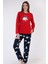 Kadın Polar Uzun Kol Pijama Takım , 305007 1
