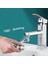 Robotik Kol Evrensel Musluk Lavabo Çok Fonksiyonlu 1080 Derece Dönebilen Sıçramaya Dayanıklı Kabarcıklı Kafa ve Ağız Yıkama Artefaktı (Yurt Dışından) 2