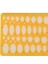 No.12 Tarzı 25 cm Elips Oval Stencil Şablon Sanat Tasarım Çizim Yardım Aracı Derecesi Okul Matematik Cetvel Dahil (Yurt Dışından) 2