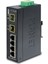 Endüstriyel Tip Yönetilemeyen Ethernet Switch (Industrial Unmanaged Ethernet Switch) 4-Port 10/100Base-TX 2-Port 100Base-FX SFP yuva IP30, -40~75 Derece C 1