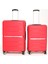 Pp Polipropilen Kırılmaz 2 Li Valiz Seti Büyük ve Orta Boy Plastik Bavul 2 Li Set 1