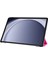 Galaxy Tab A9 Smart Cover Katlanabilir Standlı Tablet Akıllı Kapak Koyu Pembe 3