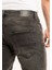 1099 Slim Fit Gri Yıkamalı Rahat Denim Erkek Jeans 4