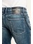 0020 Süper Slim Fit Mavi Yıkamalı Yırtıklı Boyalı Rahat Denim Erkek Jeans 5