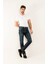 1099 Slim Fit Lacivert Yıkamalı Rahat Denim Erkek Jeans 1