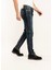 1099 Slim Fit Lacivert Yıkamalı Rahat Denim Erkek Jeans 5
