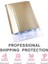 230X290MM-10 Adet Tarzı Ack Mat Altın Posta Zarf Çantaları Su Geçirmez Kurye Çantaları Darbeye Dayanıklı Kabarcık Postaları Yastıklı Kabarcık Zarflar Çanta (Yurt Dışından) 2