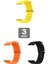 Apple Watch 8 Uyumlu 41MM Ocean Silikon Kordon 3'lü Set Turuncu, Siyah, Sarı 1
