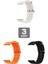 Apple Watch Se Uyumlu 40MM Ocean Silikon Kordon 3'lü Set Turuncu, Siyah, Beyaz 1