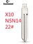 Keychannel Lot #22 Lishi NSN14 Metal Boş Kesilmemiş Flip Blade Kd Vvdı Için Uzaktan Anahtar Bıçak Nissan Tııda Renault Subaru (Yurt Dışından) 1