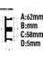 4pcslot Siyah 62MM Oz Araba Yarışı Tekerleği Merkezi Poyra Kapakları Alaşım Jant Merkezi Poyra Kapatma Başlığı M595 (Yurt Dışından) 2