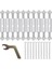 10 Pairs 86 Tipi Duvar Anahtarı Kaset Küçük Harf Hasar Onarım Araçları Ayarlanabilir Uzunluk Braketi Çubuk Kolu Soket Vida (Yurt Dışından) 1