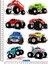 Monster Truck Road Araç Motorsiklet Kask Leptop Duvar Dolap 8 Adet Sticker Çeşitleri 1