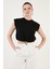 Bisiklet Yaka Pamuk Crop T Shirt Kadın T Shirt 5865587 2