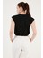 Bisiklet Yaka Pamuk Crop T Shirt Kadın T Shirt 5865587 5