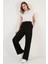 Bisiklet Yaka Pamuk Crop T Shirt Kadın T Shirt 5865587 4