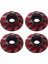 Adet Metal Kuyruk Kanat M3 Düz Başlı Vidalar Yıkayıcılar 15MM 1/8 Ölçekli Off Road Rc Drift Arabalar, Kırmızı (Yurt Dışından) 1