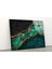Soyut Dijital Ebru Çizimi Temperli Cam Duvar Tablosu 2