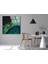 Soyut Dijital Ebru Çizimi Temperli Cam Duvar Tablosu 4