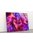 Mor Soyut Temperli Cam Duvar Tablosu 2