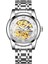 T9005A.10 Mekanik Saat Paslanmaz Çelik Altın Metral Bilezik Kayışı Orologio Meccanico Tourbillon Automatique Şeffaf Erkekler Otomatik Mekanik Saat (Yurt Dışından) 3