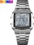 SKMD3918 Spor Izle LED Saat Skmei 1381 Erkek Paslanmaz Çelik Spor Saatler Elektronik Lüks Su Geçirmez Dijital Saat Relogio Masculino (Yurt Dışından) 5