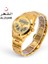 Altın Lüks Al Fajr Süper Deluxe Erkek Saat Ekranı Ikili Zaman Analog-Dijital Ezan Hatırlatma Islami Sabah Saati Alzuhr 602 (Yurt Dışından) 3
