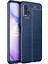 Vivo Y21S Kılıf Focus Derili Silikon - Lacivert 300099 2