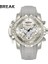 BR010120 Break 5601 Sıcak Satış Erkekler Kuvars Lüks Yüksek Kaliteli Pointer Silikon Kayış Kahverengi Erkek Izle (Yurt Dışından) 3