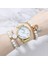 Rose Gold Saat+Bilezik Kadın Yuvarlak Ibreli Kuvars Saat Seti (Yurt Dışından) 2