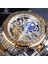 Resim Olarak Altın Forsining GMT1220 Saatler Erkekler Mekanik LED Erkek Spor Saat Paslanmaz Çelik Hediye Kutusu ile Lüks Su Geçirmez Dijital Saat (Yurt Dışından) 1