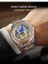 Resim Olarak Altın Forsining GMT1220 Saatler Erkekler Mekanik LED Erkek Spor Saat Paslanmaz Çelik Hediye Kutusu ile Lüks Su Geçirmez Dijital Saat (Yurt Dışından) 4