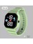 Yeşil Yeşil Çocuk Elektronik Silikon Bant Fwristwatch Spor Erkek ve Kız Öğrenciler Için LED Dijital Saat (Yurt Dışından) 1