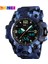 Kamuflaj Mavi Moda Tasarım Skmei 1155 Analog Dijital Ekran Izle Erkekler Için Reloj Kauçuk Kayış Suya Dayanıklı El Bilek Saati (Yurt Dışından) 1
