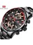 MF9301 Resim Olarak Mini Odak 0218 G Moda Mavi Izle Erkekler Kuvars Saat Metal Kayış Çok Fonksiyonlu Takvim Spor Erkek Saatler Üst Marka Lüks (Yurt Dışından) 3