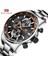 MF9301 Resim Olarak Mini Odak 0218 G Moda Mavi Izle Erkekler Kuvars Saat Metal Kayış Çok Fonksiyonlu Takvim Spor Erkek Saatler Üst Marka Lüks (Yurt Dışından) 5