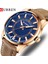 KRED22202111 Curren 8390 Modern Kuvars Saatler Erkekler Için Analog Su Geçirmez Relojes Lüks Izle Erkek Deri (Yurt Dışından) 2