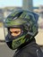 Rapıd 2 Race Thunder Bırds Mat Yeşil-Siyah-Gri Kask 4