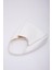 Beyaz SHK19 Çıtçıt Kapatmalı Suni Deri Fermuarlı Makyaj Çantalı El ve Omuz Çantası E:33 U:15 G:10 cm 5