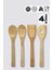 4 Parça Ahşap Servis Seti – Kaşık Spatula Seti 1