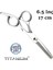 Klasik Titanyum Ara Efile Inceltme Makası Kuyruklu 6.5 Inç 17CM XLQ515KROM 2