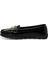 DS24006 4fx Siyah Kadın Loafer 3
