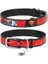 Qr Pasaportlu Deri Köpek Boyun Tasması, Siyah , Superman1 Desenli, W 20 Mm, L 29-38 cm 1