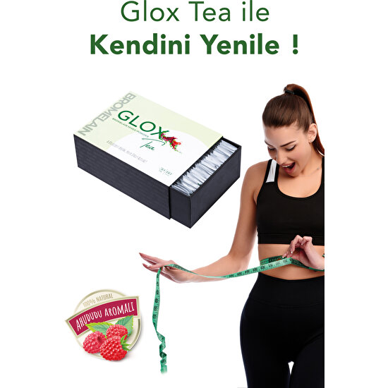 Glox Bromelain Zenginliğiyle Hızlı ve Düzenlemeye Yardımcı Bitkisel Çay 60 Adet (300 Gr)
