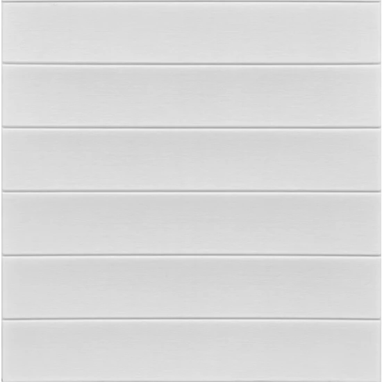 Güçlü 70X35 cm Beyaz Lambiri 3D Kendinden Yapışkanlı Duvar Kağıdı Duvar Paneli
