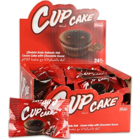 Elvan Cupcake 23 gr 24'lü (1 Kutu)